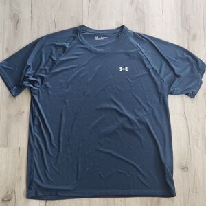 Under Armour Velocity Men's 4XL Navy Blue Short Sleeve T-shirt